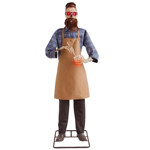 6 FT Grave & Bones Animated LED John the Last Call Mixologist