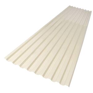 26 in. x 6 ft. Smooth Cream Polycarbonate Roof Panel
