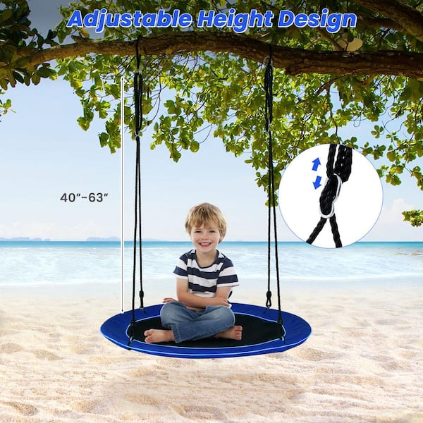 Costway 40 in. Saucer Tree Swing 660 lbs. for Kids Adults Outdoor