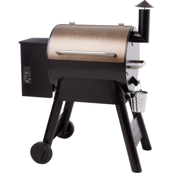 Traeger Pro Series 22 Pellet Grill in Bronze TFB57PZB - The Home Depot