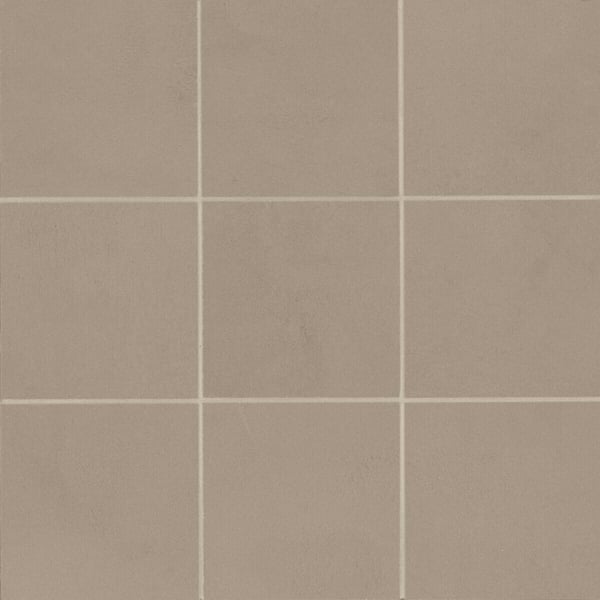 Sahara Square 4 in. x 4 in. Matte Taupe Porcelain Mosaic Tile (4.84 sq. ft./Case)