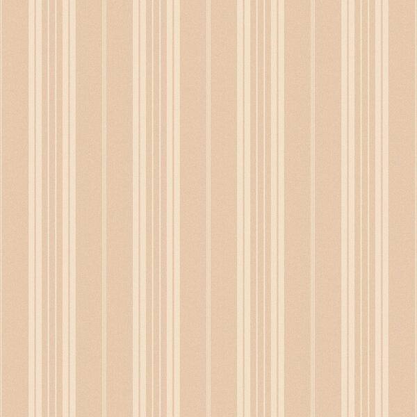 Chesapeake Farmhouse Peach Stripe Paper Strippable Roll Wallpaper (Covers 56.4 sq. ft.)