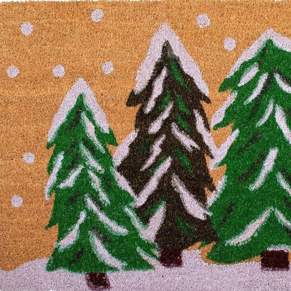 Multi-Colored 72 in. x 36 in. Coir Outdoor Door Mat