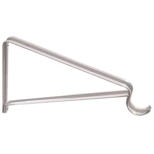 White Shelf and Rod Bracket with Removable Brace for Easy Installation (20-Pack)