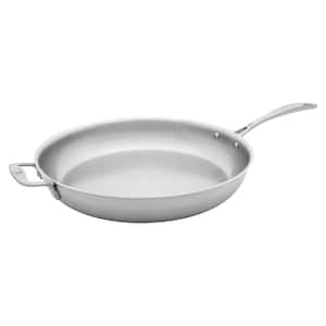 Spirit 14 in. Stainless Steel Frying Pan in Silver