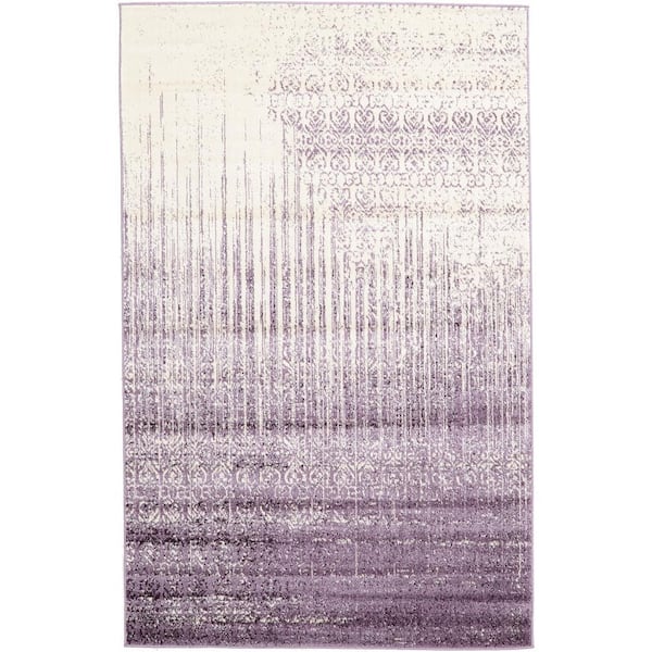 Del Mar Jennifer Purple 5' 0 x 8' 0 Area Rug