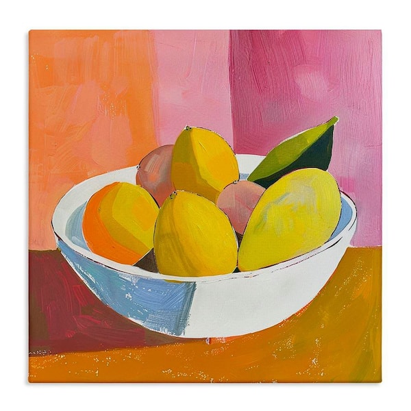 Stupell Industries Bold Kitchen Citrus Fruits by Walker Noble Unframed Food Graphic Art Print 17 in. x 3 in.
