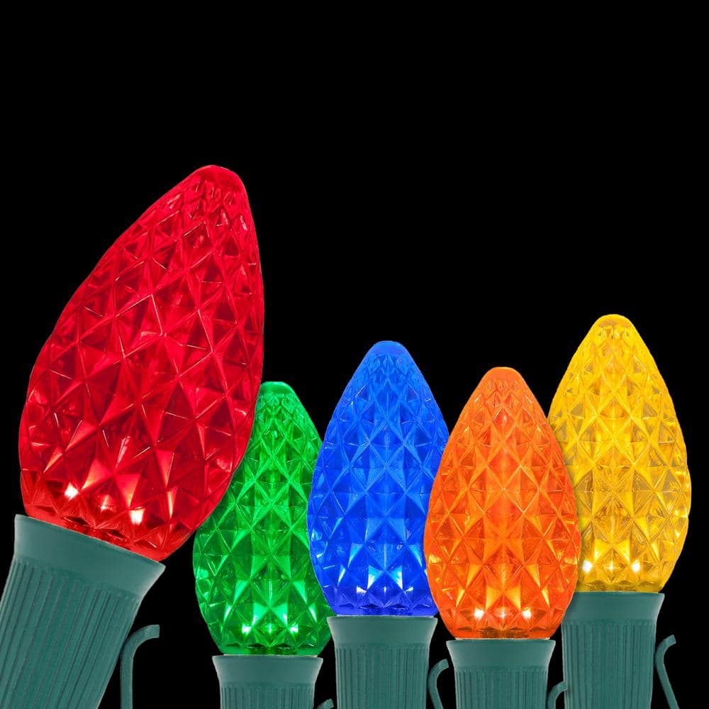 Purple, Green and Yellow LED Finger Lights - Assorted (Pack of 25