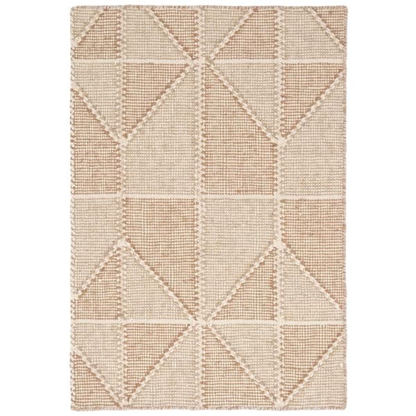 Ojai Hand Loom Knotted Cotton Wheat 3 ft. x 8 ft. Indoor Runner Rug