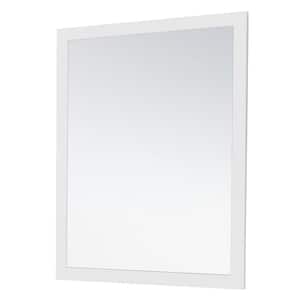 Juniper 22 in. W x 32 in. H Rectangular Framed Wall-mount Bathroom Vanity Mirror in White