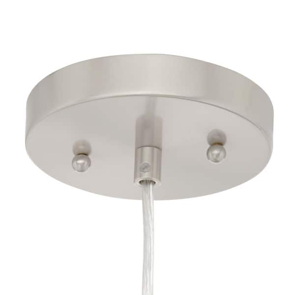 Westinghouse 1-Light Brushed Nickel Adjustable Mini Pendant with 