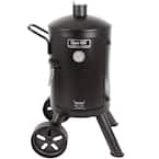Signature Heavy-Duty Vertical Charcoal Smoker in Black
