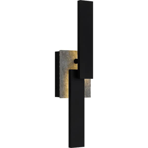 Quoizel Todman 18 in. Earth Black Outdoor Wall Lantern Sconce