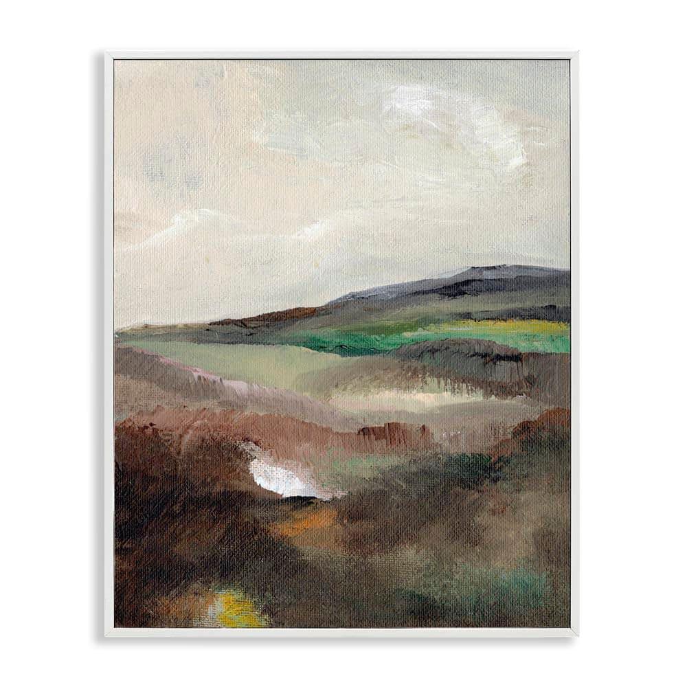 Misty Hills Land by Nikita Jariwala White Framed Nature Giclee Art Print 20 in. x 16 in. price history on PriceWatchPro