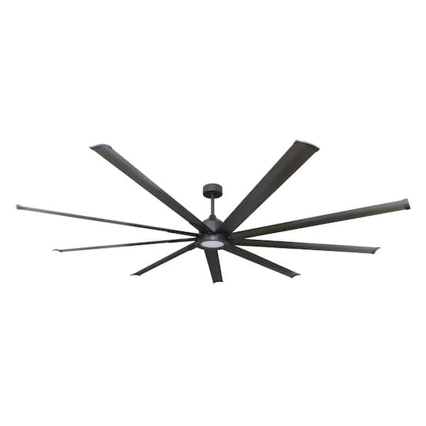 TroposAir Liberator WiFi 96 in. LED Indoor/Outdoor Oil Rubbed Bronze Smart Ceiling Fan with Light with Remote Control