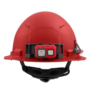 BOLT Red Type 1 Class C Full Brim Vented Hard Hat with 6-Point Ratcheting Suspension (10-Pack)
