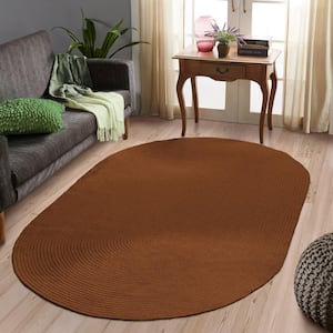 Braided Cocoa 8 ft. x 10 ft. Reversible Indoor/Outdoor Area Rug