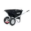 Husky 6 cu. ft. Dual-Wheel, Poly Wheelbarrow with 8 in. Flat-Free Tires 6CUwheelbarrow