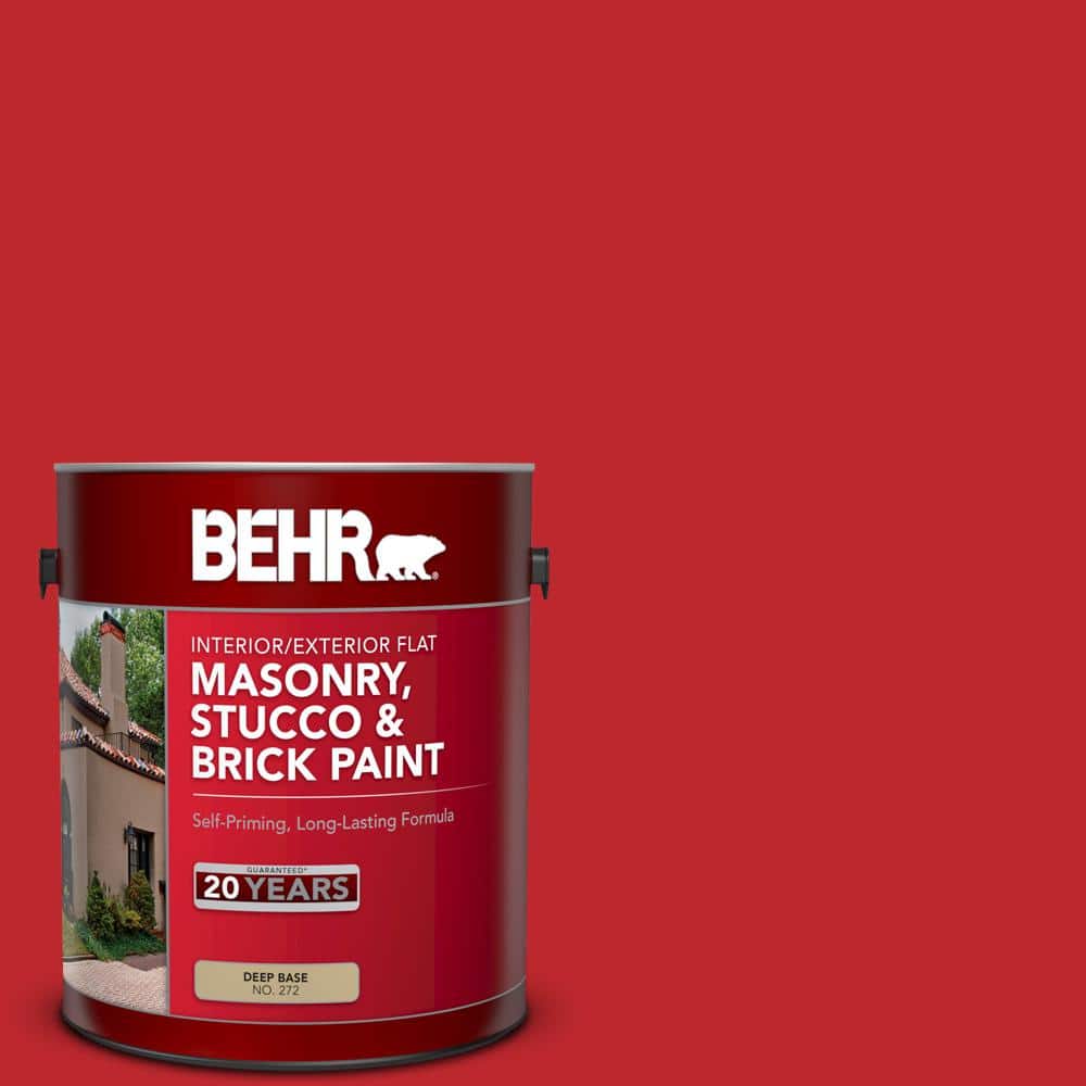 1 gal. #P150-7 Flirt Alert Flat Interior/Exterior Masonry, Stucco and Brick