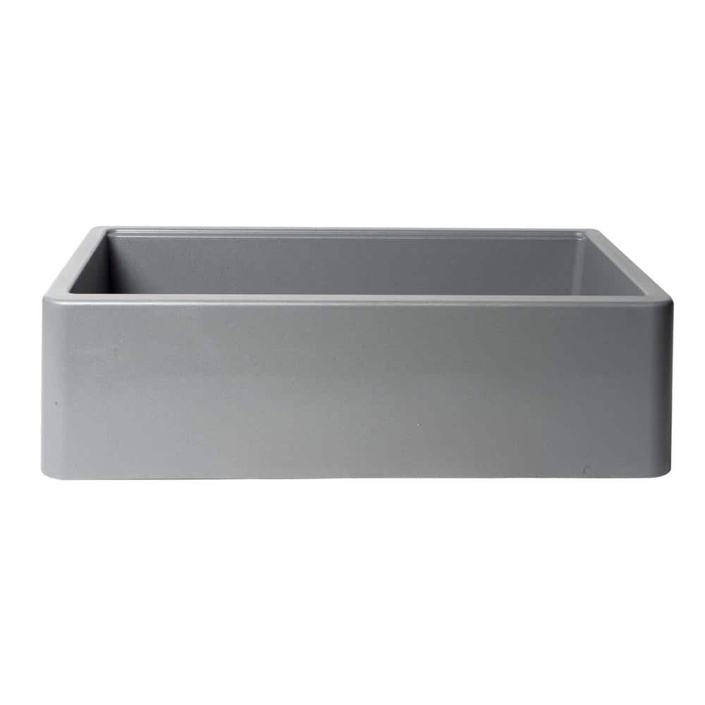 Titanium 33'' Granite Composite Single Bowl Farmhouse Sink