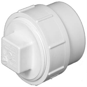 6 in. DWV PVC FTG Cleanout Adapter with Plug