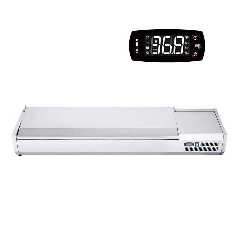 0.95 cu ft. Refrigerated Condiment Prep Station, 160 W CountertopRefrigerated Condiment Station, with Silver Body