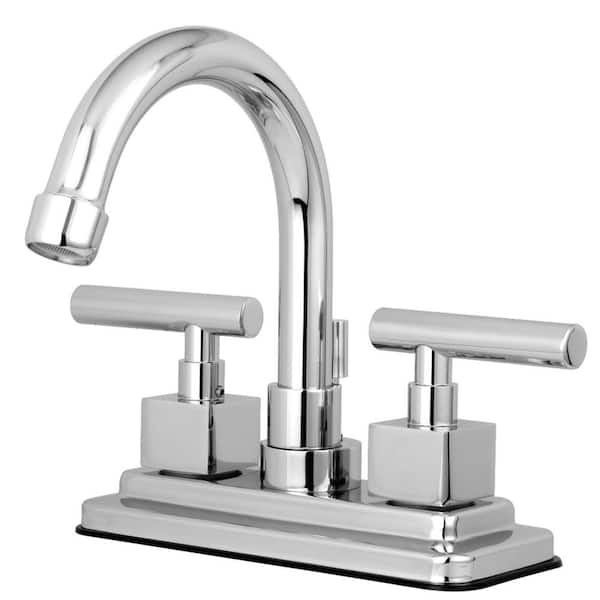 Kingston Brass Claremont 4 in. Centerset 2-Handle Bathroom Faucet in Chrome
