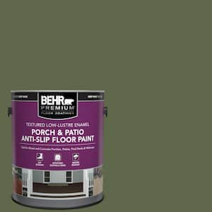 1 gal. #410F-7 Fiddle Leaf Textured Low-Lustre Enamel Interior/Exterior Porch and Patio Anti-Slip Floor Paint