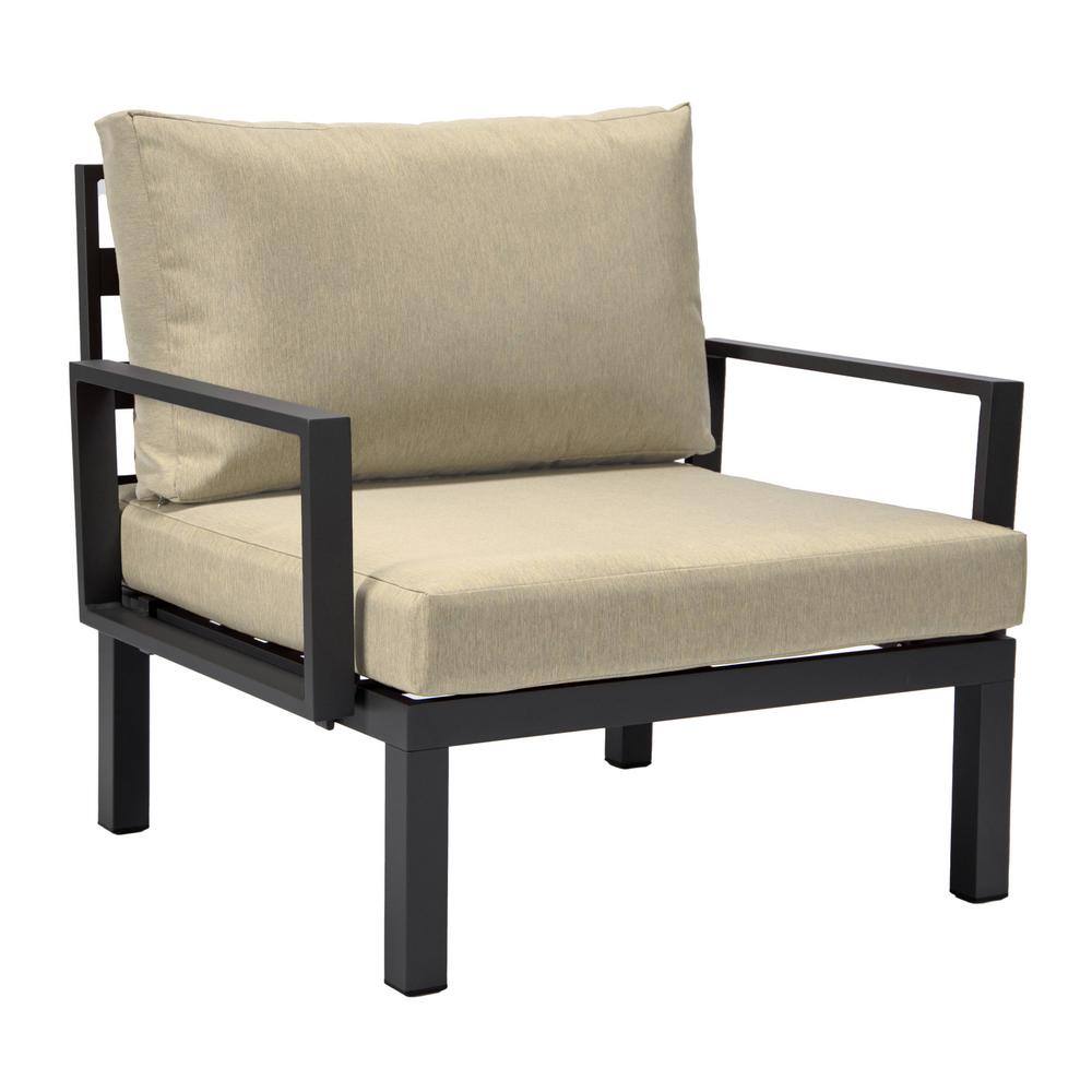 Hamilton Beige Aluminum 6-Piece Outdoor Sectional Set