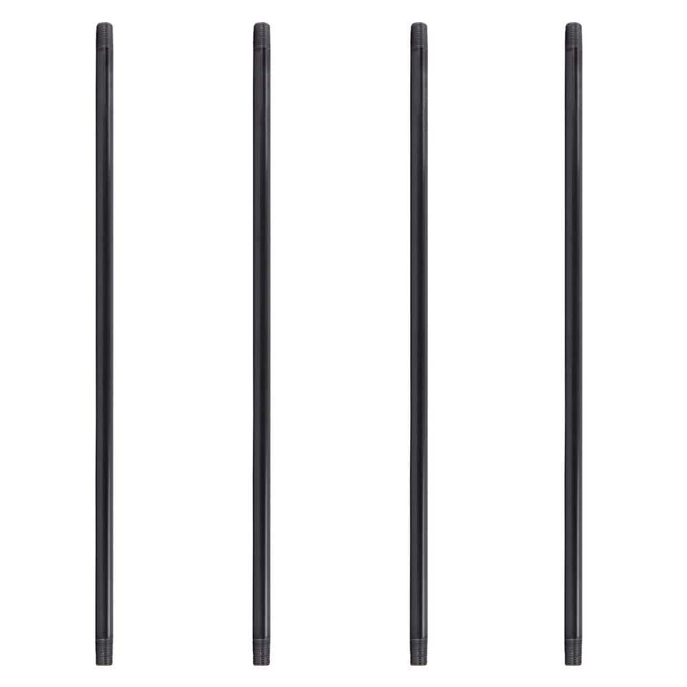 1 in. x 72 in. Black Industrial Steel Grey Plumbing Pipe (4-Pack) price history on PriceWatchPro