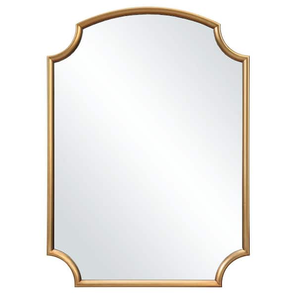Home Decorators Collection 19.75 in. W x 27.5 in. H Novelty/Specialty Polystyrene Framed Wall Bathroom Vanity Mirror in Gold