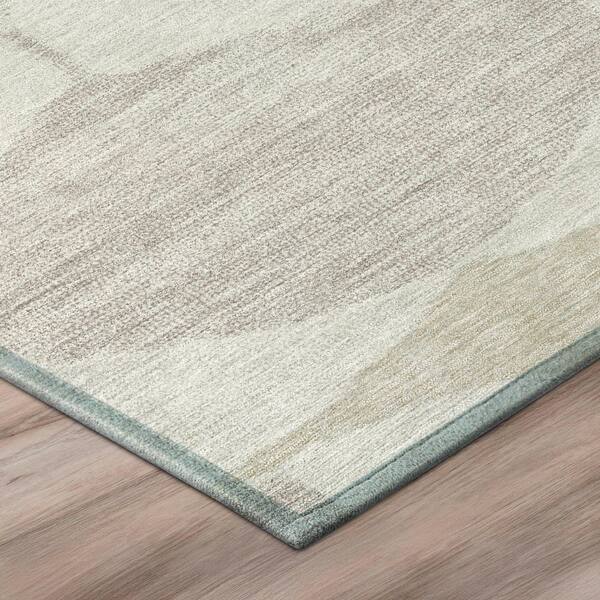 Chantille Machine Washable Indoor/Outdoor Abstract ACN3060 Ivory 2 ft. x 7 ft. Runner Rug