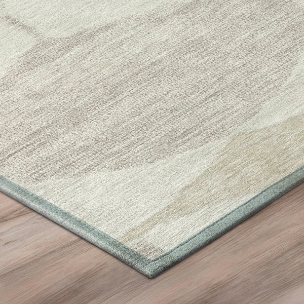 Chantille Machine Washable Indoor/Outdoor Abstract ACN3060 Ivory 9 ft. x 12 ft. Area Rug