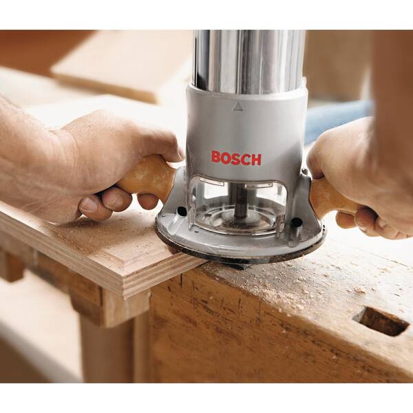 vlot schuur Smaak Bosch 11 Amp Corded 1-5/16 in. Single-Speed Fixed-Base Router Kit (6  Accessories) 1617 - The Home Depot