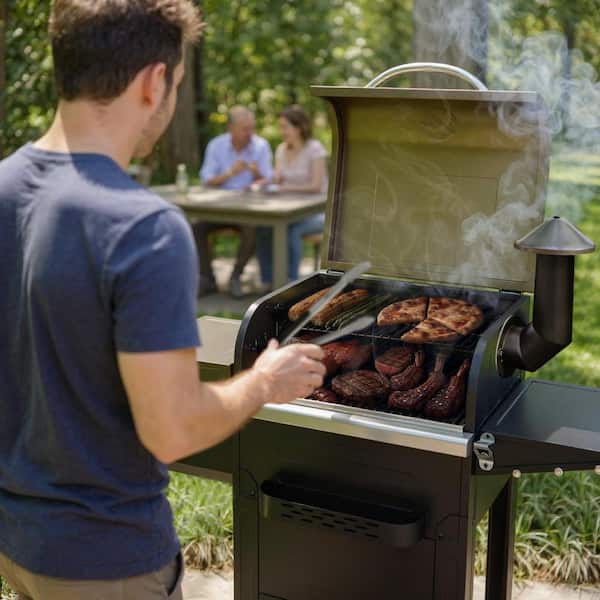 Z GRILLS 572 Pellet Grill and Smoker in Bronze ZPG-6002B