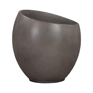 Moonstone 20 in. Tall Brushed Concrete Indoor or Outdoor Planter in Grey