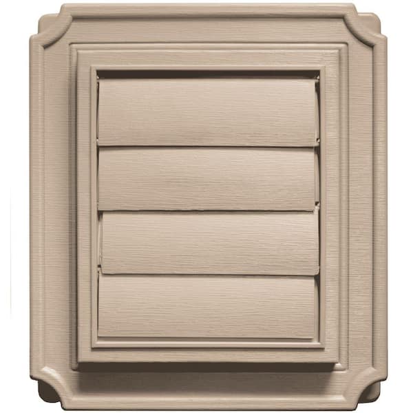 Builders Edge 7.875 in. x 7.875 in #023 Wicker Scalloped Exhaust Siding Vent