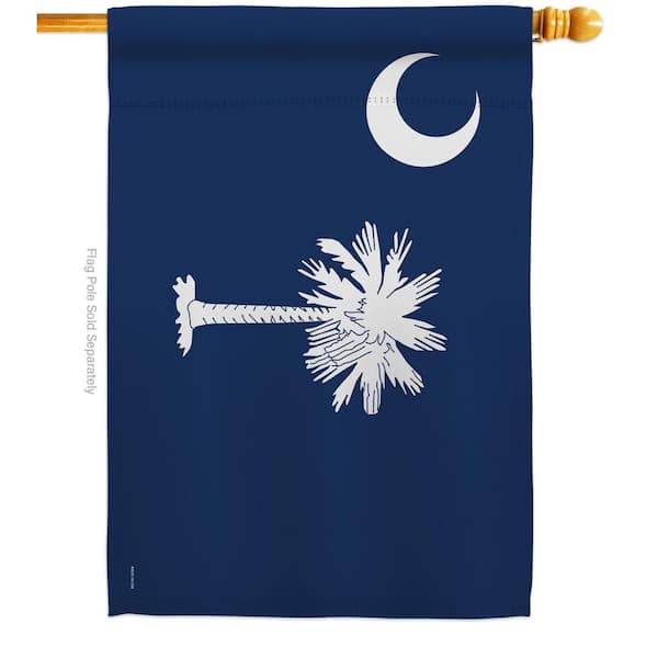 Ornament Collection 2.5 ft. x 4 ft. Polyester South Carolina States 2-Sided House Flag Regional Decorative Horizontal Flags