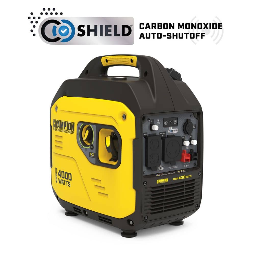 Champion 4000/3000-Watt Recoil Start Gas Inverter Generator and Free 3-Year Warranty