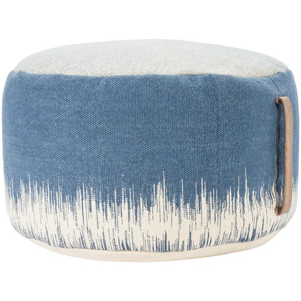 Mina Victory Life Styles Navy 20 in. x 20 in. Poufs