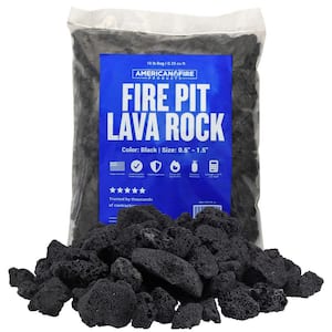 Medium Black Lava Rock (1/2 in. - 1 in.) 10 lbs. Bag