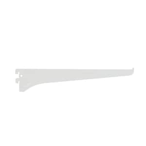 12 in. Light Duty Shelf Bracket - White