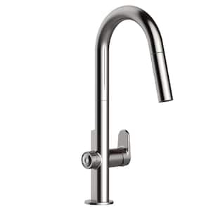Beale MeasureFill Touch Single-Handle Pull-Down Sprayer Kitchen Faucet in Stainless Steel
