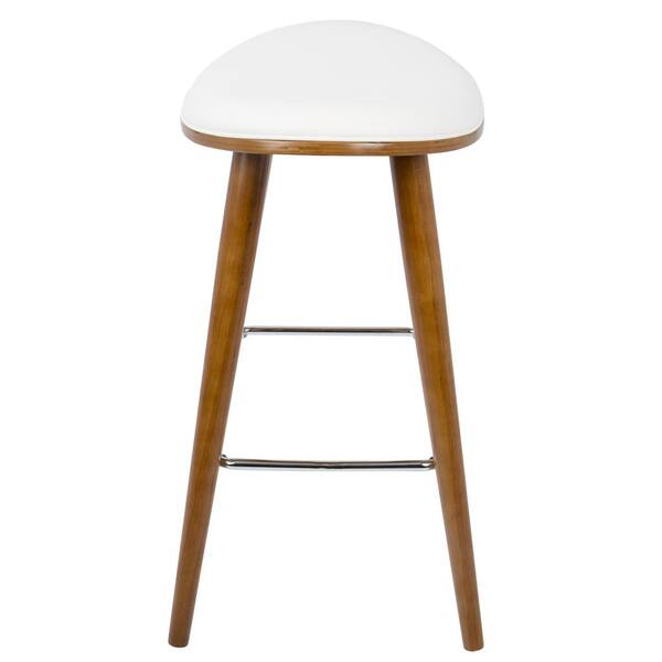 White and outlet walnut bar stools