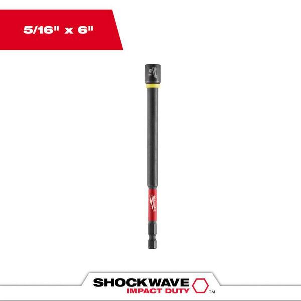 Milwaukee Shockwave Impact Duty 6-Inch Magnetic Nut Driver Set – 6 Piece (1/4 To 1/2 Inch) | 49-66-4567