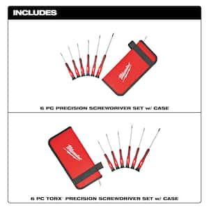 Precision Phillips Screwdriver Set with Torx Precision Screwdriver Set (12-Piece)