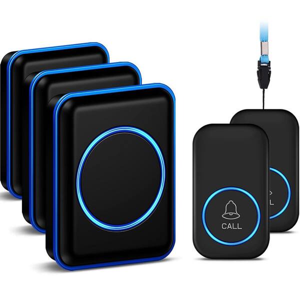 Numhew Premium Wireless Emergency Call Pager System, with 1000 ft. Long ...
