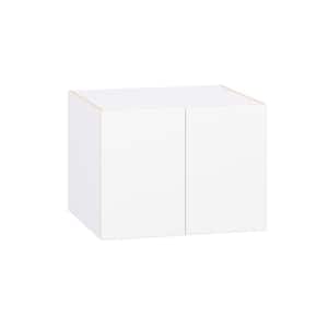 Timberline 27 in. W x 24 in. D x 20 in. H Assembled Slab Wall Bridge Kitchen Cabinet in Bright White