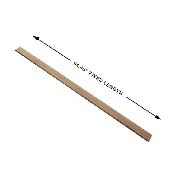 French Oak Dorris 0.944 in. Thickness X 4.527 in. Width X 94.48 in. Length Vinyl Flush Stair Nose Molding