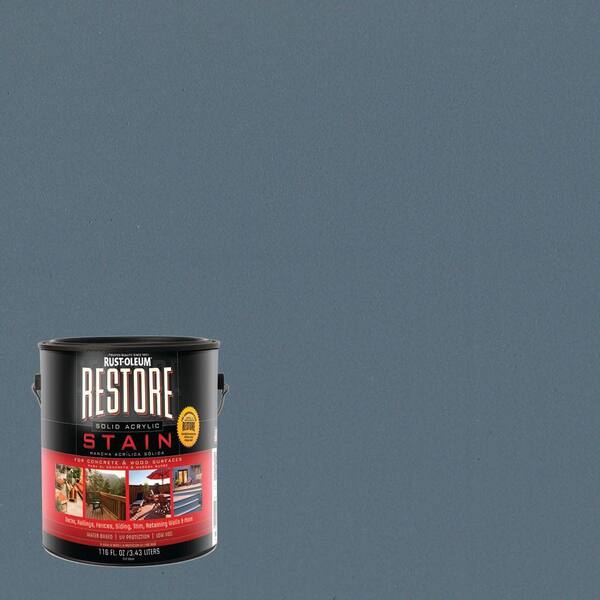 Rust-Oleum Restore 1 gal. Solid Acrylic Water Based Slate Exterior Stain